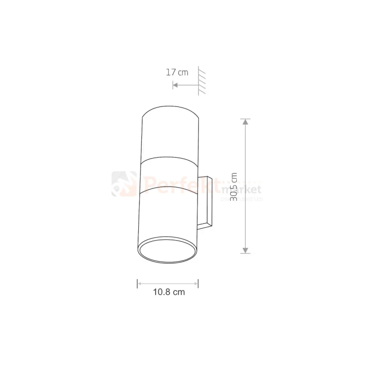 lampa elewacyjna duża FOG II 2xE27 grafitowa Nowodvorski wymiary perfektmarket.webp