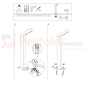 Lampa ogrodowa słupek LHOTSE I LED 4448 Nowodvorski perfektmarket.webp