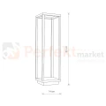 Lampa ogrodowa stojąca LED Symmetry I LED 8180 Nowodvorski wymiar perfektmarket.webp