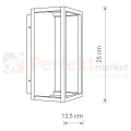 Lampa ścienna LED kinkiet zewnętrzny Symmetry I LED 8176 Nowodvorski wymiary perfektmarket.webp
