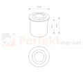 Nowodvorski oprawa najazdowa gruntowa CIRCLET LED 3W 120lm 3000K IP65 okrągła czarna 8163 wymiar perfektmarket.webp