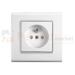 gniazdo z uziemieniem z przesłonami styków viko panasonic linnera biały prosty klasyczny minimalistyczny oświetlenie oświetlenie_led biała prosta klasyczna minimalizm minimalistyczna perfektmarket perfekt_market 90450045