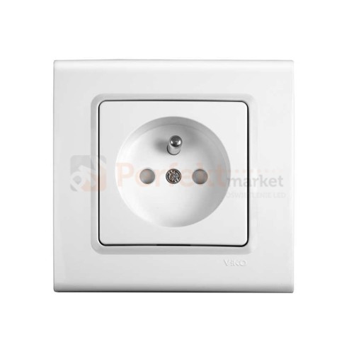 gniazdo z uziemieniem z przesłonami styków viko panasonic linnera biały prosty klasyczny minimalistyczny oświetlenie oświetlenie_led biała prosta klasyczna minimalizm minimalistyczna perfektmarket perfekt_market 90450045