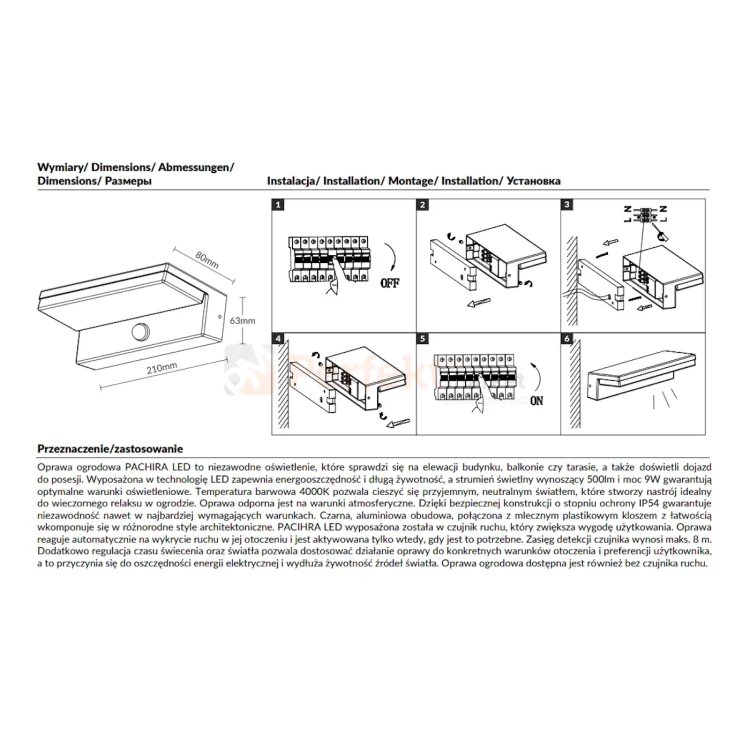 PACHIRA CZUJNIK PERFEKT MARKET OLSZTYN INSTRUKCJA.webp