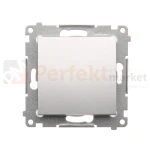 DW1.01_43 Łącznik jednobiegunowy, (moduł), 10AX, szybkozłącza, srebrny mat, metalizowany perfektmarket (2).webp