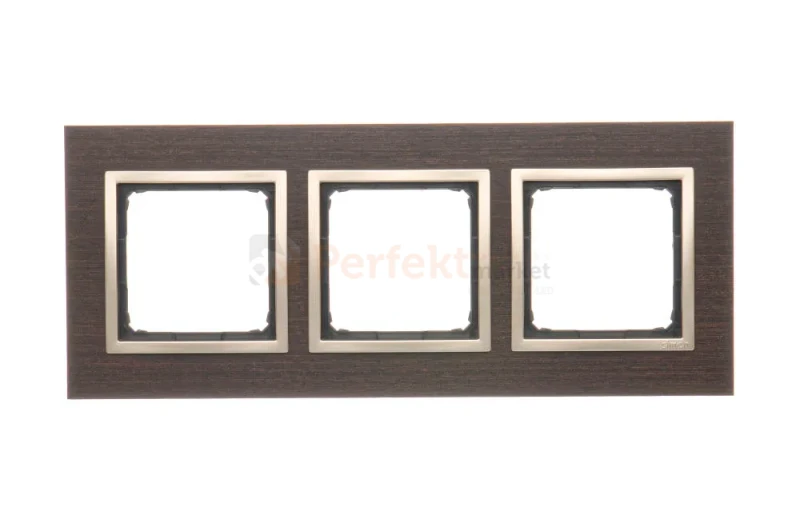 DRN3_85 Ramka 3- krotna drewniana, złote wenge Simon 54 perfektmarket.webp