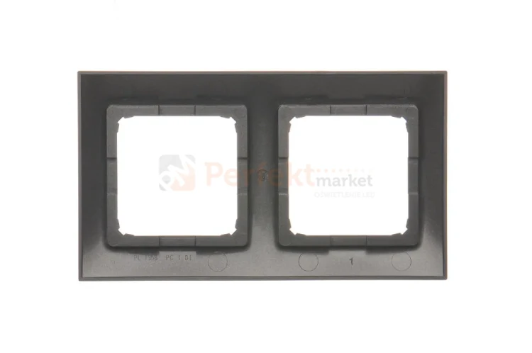 DR2_48 Ramka 2- krotna, antracyt, metalizowany Simon 54 perfektmarket (1).webp