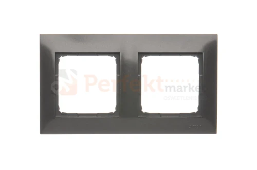 DR2_48 Ramka 2- krotna, antracyt, metalizowany Simon 54 perfektmarket.webp