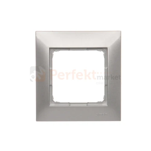 DR1_43 Ramka 1- krotna, srebrny mat, metalizowany Simon 54 perfektmarket (2).webp