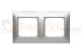 DR2_43 Ramka 2- krotna, srebrny mat, metalizowany Simon 54 perfektmarket (1).webp