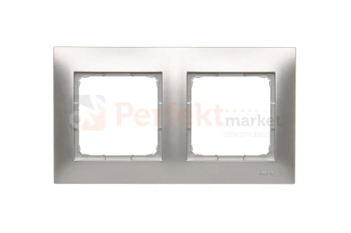 DR2_43 Ramka 2- krotna, srebrny mat, metalizowany Simon 54 perfektmarket (1).webp