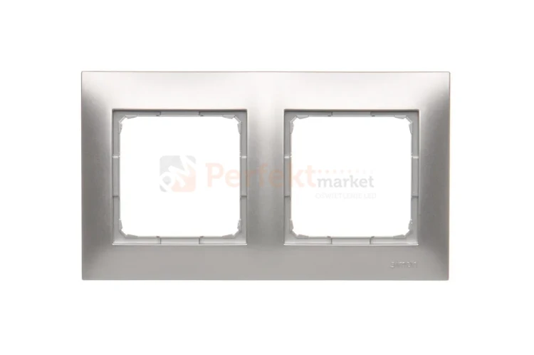 DR2_43 Ramka 2- krotna, srebrny mat, metalizowany Simon 54 perfektmarket (1).webp