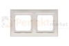 DR2_43 Ramka 2- krotna, srebrny mat, metalizowany Simon 54 perfektmarket.webp