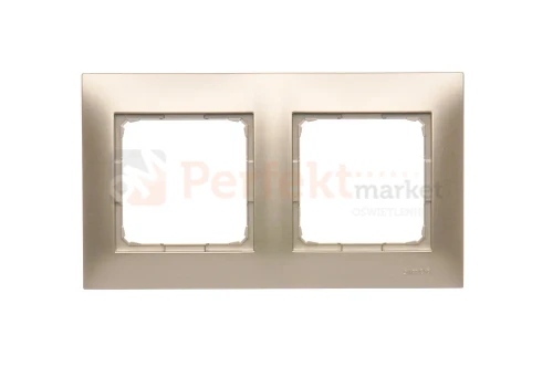 DR2_44 Ramka 2- krotna, złoty mat, metalizowany Simon 54 perfektmarket.webp