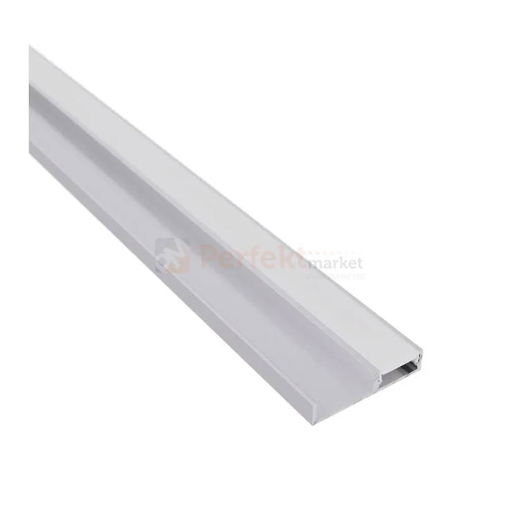 Profil do taśm LED wieńcowy nakładany FLOOR LINE srebrny z kloszem perfektmarket (6).webp