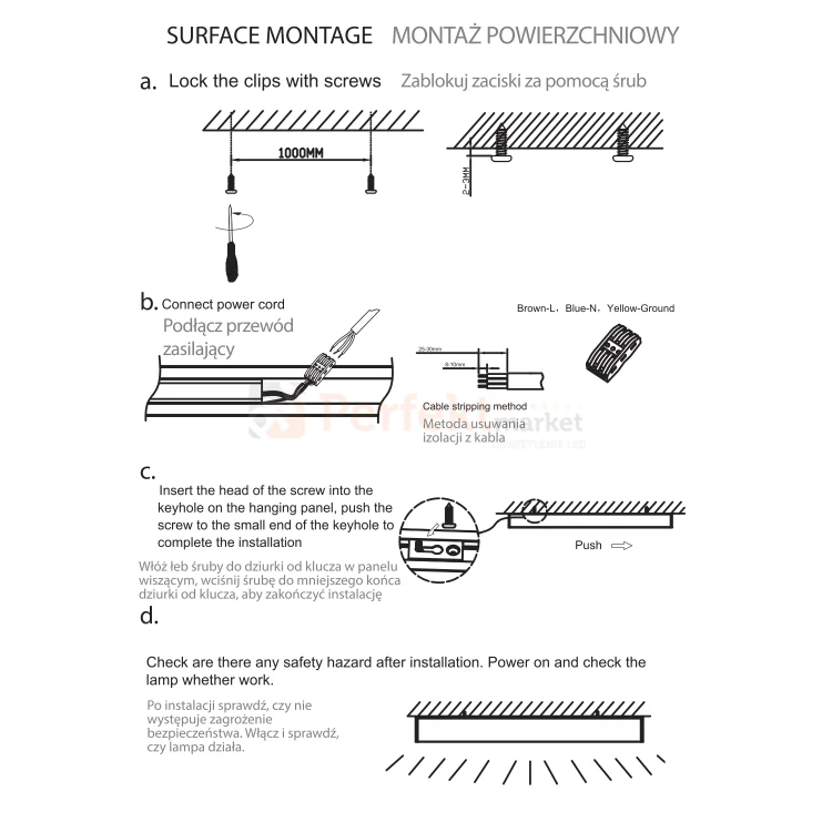 Lampa LED liniowa czarna CCT 150 cm 50W ALLDAY BASIC CCT 2w1 perfektmarket montaż (7).webp