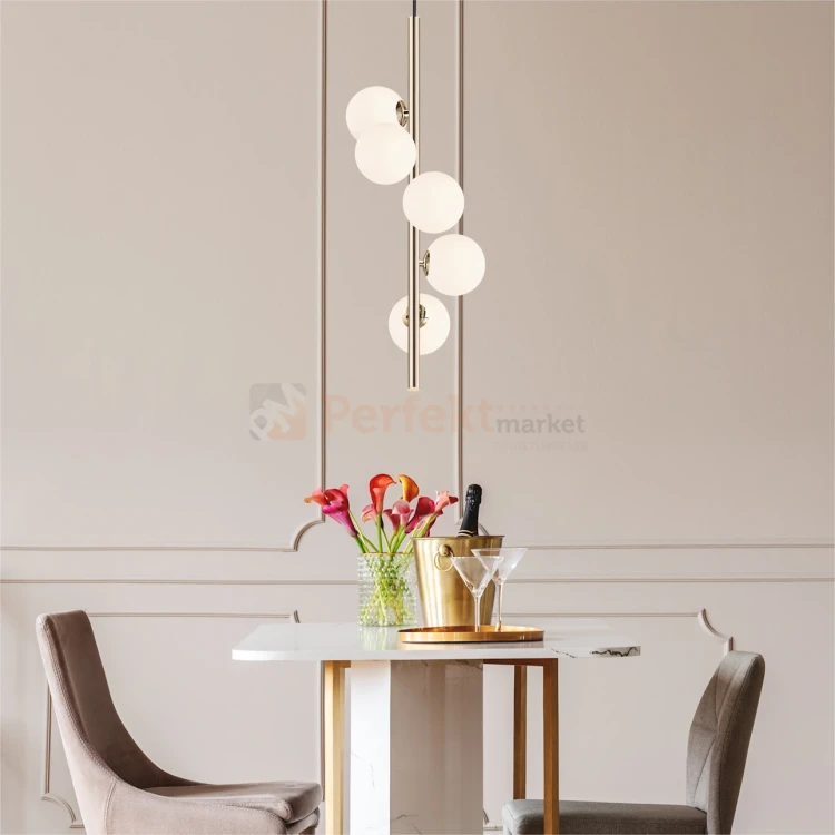 lampa wisząca kule złota podłużna zuma line ARCTURUS P0574-05E-F7AA aranż perfektmarket.webp