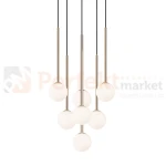 lampa wisząca złota białe kule do salonu Zuma Line ARCTURUS P0574-07F-F7AA detail perfektmarket.webp