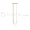 lampa wisząca złota białe kule do salonu Zuma Line ARCTURUS P0574-07F-F7AA perfektmarket.webp