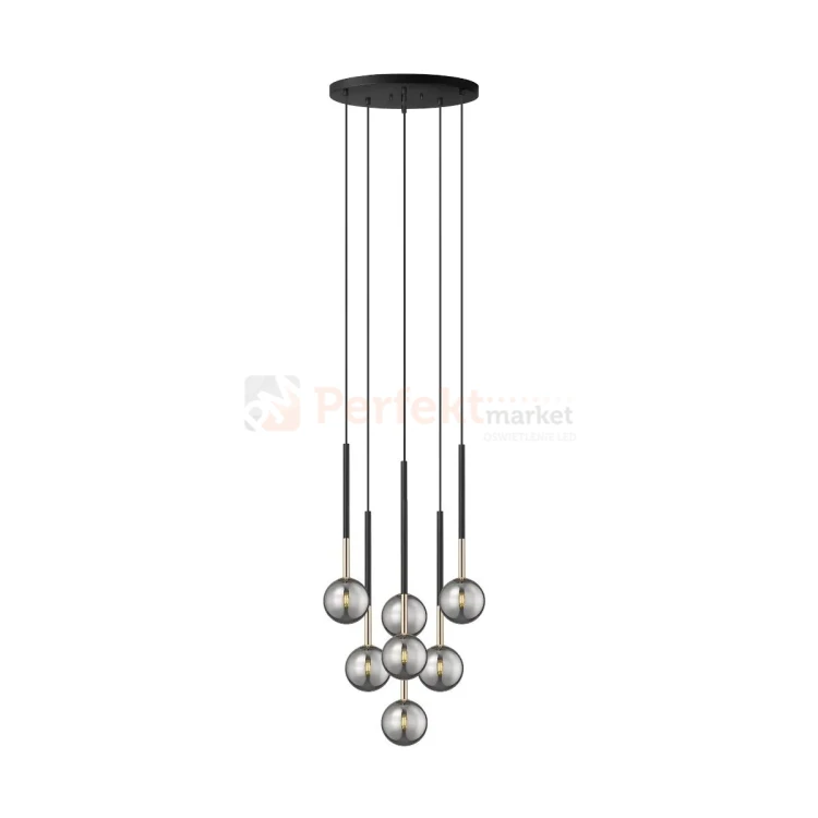 Lampa wisząca ARCTURUS czarno złota szklane kule Zuma Line P0574-07F-SDFZ perfektmarket (3).webp
