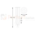Lampa wisząca ARCTURUS czarno złota szklane kule Zuma Line P0574-07F-SDFZ perfektmarket (2).webp