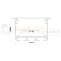 rofil do taśm LED lamp Inso srebrny 1 mb LUMINES-INSO1-S perfektmarket sklep wymiary