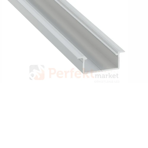 Profil do taśm LED GEMI na 2 taśmy LED wpuszczany srebrny anodowany perfektmarket.webp
