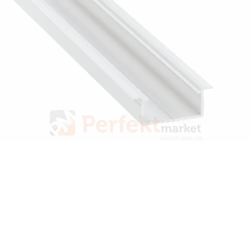 Profil do taśm LED GEMI na 2 taśmy LED wpuszczany biały lakierowany perfektmarket.webp