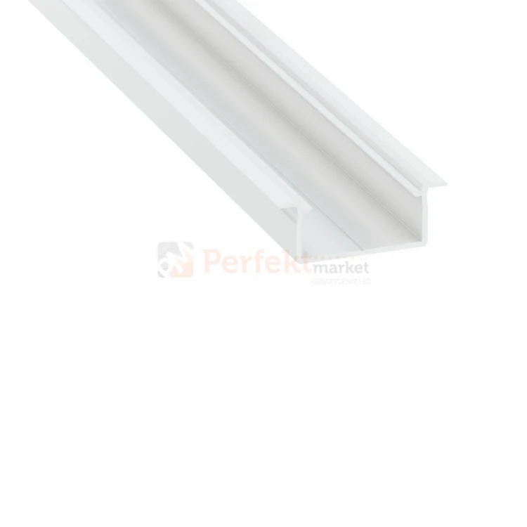 Profil do taśm LED GEMI na 2 taśmy LED wpuszczany biały lakierowany perfektmarket.webp