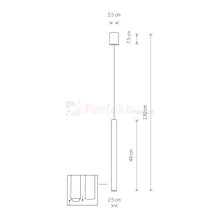 Lampa wisząca LASER 490 BLACK 8797 Nowodvorski czarna perfektmarket (2).webp