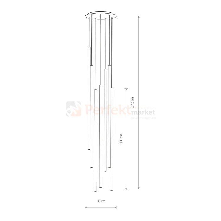 Lampa wisząca LASER 490 BLACK 8797 Nowodvorski czarna perfektmarket.webp