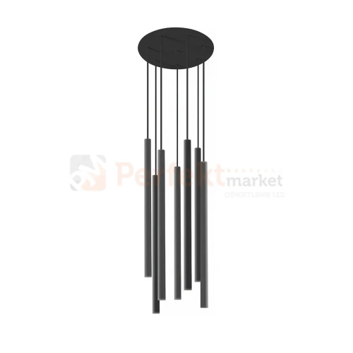 Lampa wisząca LASER VII BLACK 8920 7x49 cm Nowodvorski czarna perfektmarket (1).webp