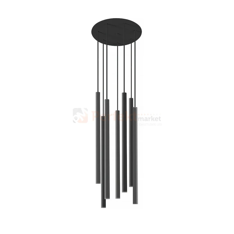 Lampa wisząca LASER VII BLACK 8920 7x49 cm Nowodvorski czarna perfektmarket.webp