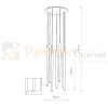 Lampa wisząca LASER VII BLACK 8920 7x49 cm Nowodvorski czarna perfektmarket.webp