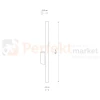 Kinkiet LASER WALL 8047 40 cm 2xG9 Nowodvorski czarny perfektmarket.webp