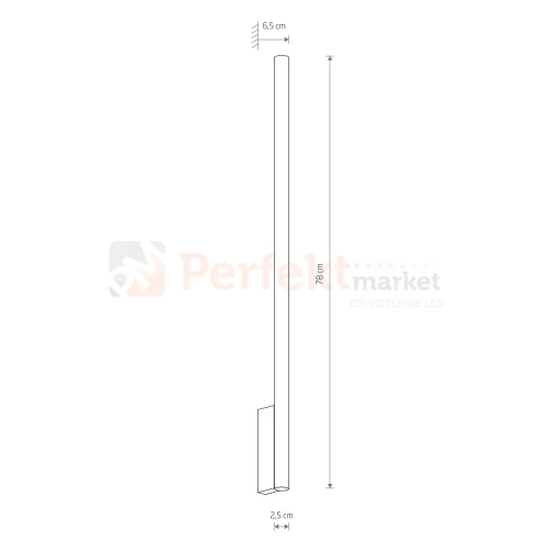 Kinkiet LASER WALL XL 10826 78 cm 2xG9 Nowodvorski biały perfektmarket.webp