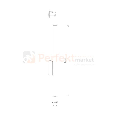 Kinkiet LASER WALL 8308 40 cm 2xG9 Nowodvorski mosiądz perfektmarket (2).webp