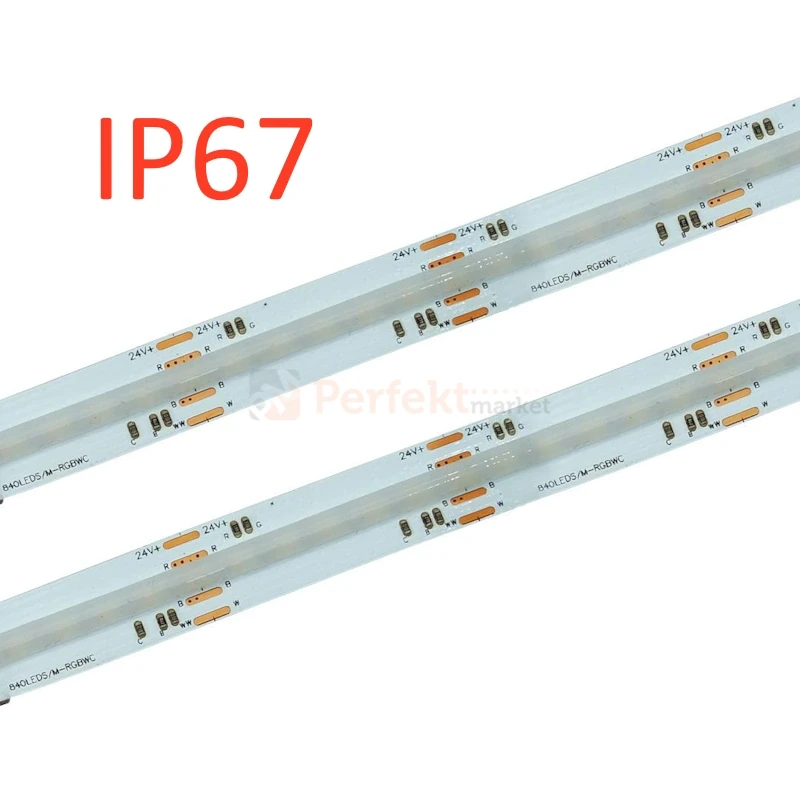 tasma led rgb linia swietlna fob cob czerwona 24V 10 mm 14w perfektmarket