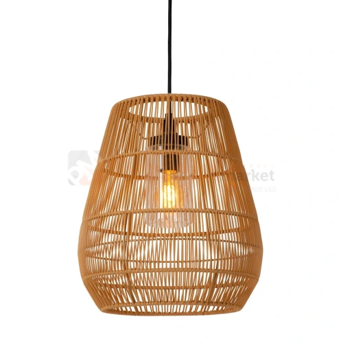 lampa wisząca zewnętrzna boho rattanowa NERIDA IP44 LUCIDE perfektmarket.webp