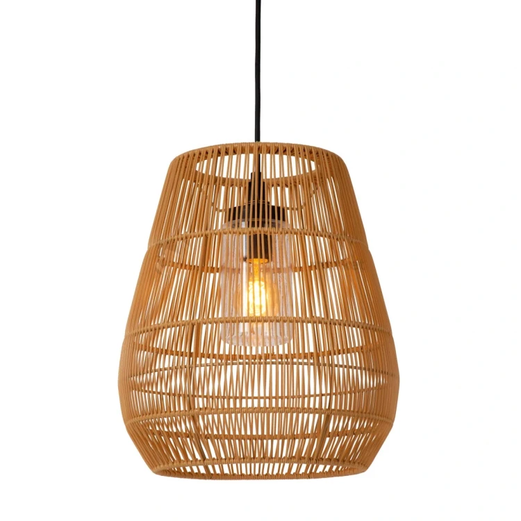 lampa wisząca zewnętrzna boho rattanowa NERIDA IP44 LUCIDE perfektmarket.webp