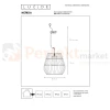 lampa wisząca zewnętrzna boho rattanowa NERIDA IP44 LUCIDE wymiary perfektmarket.webp