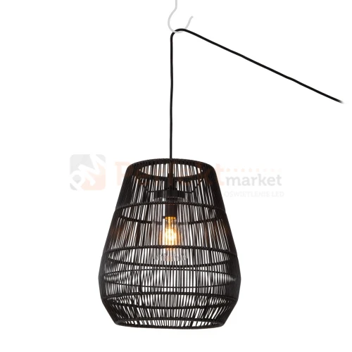 lampa wisząca zewnętrzna boho czarna NERIDA IP44 LUCIDE 1 perfektmarket.webp