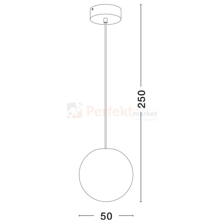 lampa wisząca zewnętrzna IP65 kula CELENDIN MOON Luces 50cm 1 perfektmarket.webp