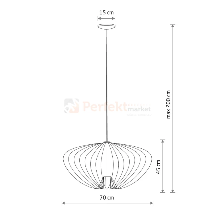 Lampa wisząca PUMPKIN L 11494 druciana nowoczesna terracotta Nowodvorski  perfektmarket.webp
