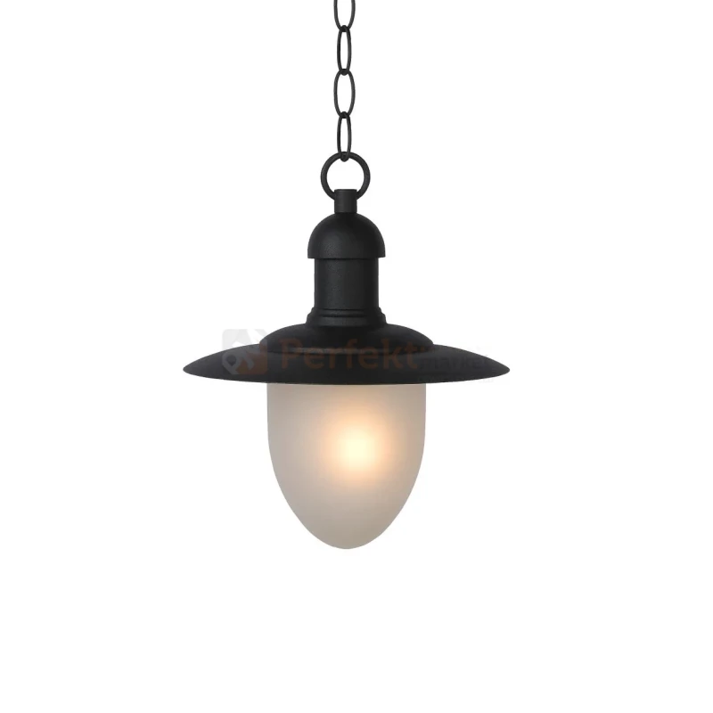 Lampa wisząca zewnętrzna na taras klasyczna ARUBA E27 czarna IP44 perfektmarket.webp