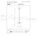 Lampa wisząca zewnętrzna na taras klasyczna ARUBA E27 czarna IP44 perfektmarket (3).webp