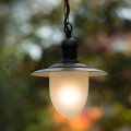 Lampa wisząca zewnętrzna na taras klasyczna ARUBA E27 czarna IP44 perfektmarket.webp