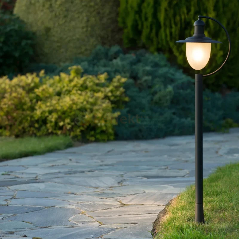 Lampa stojąca ogrodowa zewnętrzna klasyczna ARUBA E27 czarna IP44 perfektmarket (6).webp