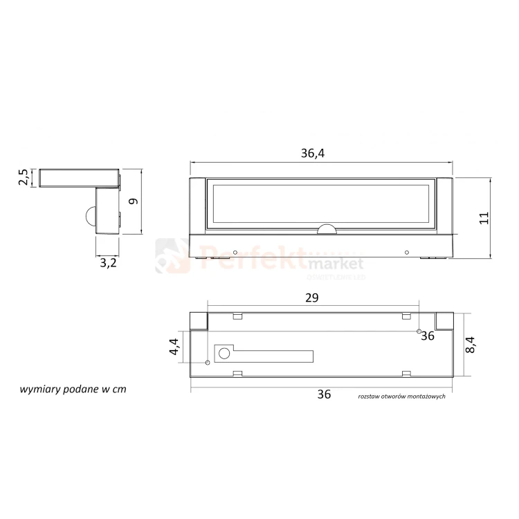 REN kinkiet zewnętrzny z czujnikiem ruchu regulowany PIR SU-MA 4000K antracyt perfekmarket 6.webp