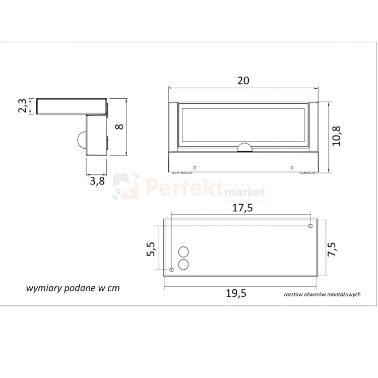 REN kinkiet zewnętrzny z czujnikiem ruchu regulowany PIR SU-MA 4000K antracyt 20W perfekmarket 7.webp
